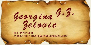 Georgina Zelović vizit kartica